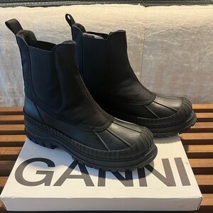 Ganni Black Rain & Snow Boots BNIB